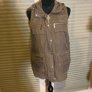 Michael Kors Cargo Vest with hood